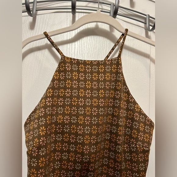 NWT ALTAR’D State Janee Dress Floral retro dress women’s S brown sleeveless 60s - Picture 7 of 16